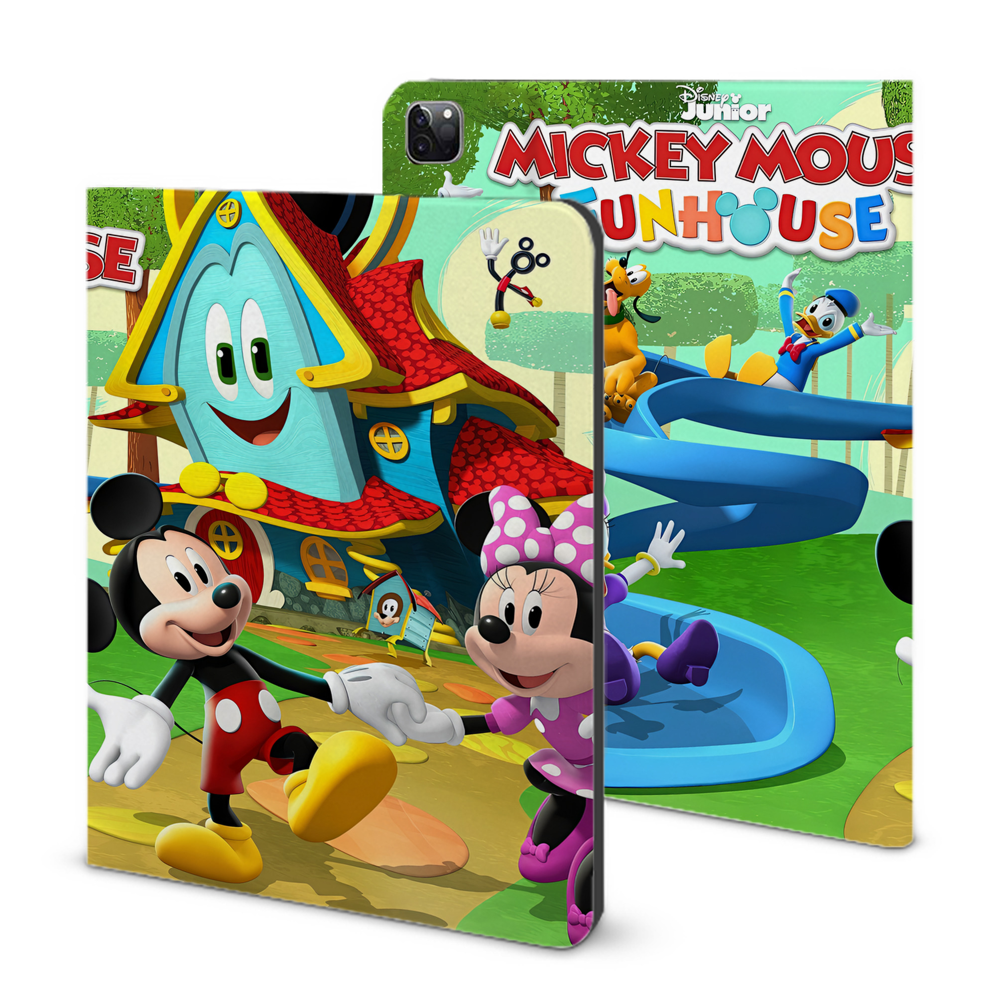 （画像用） ミッキーマウス Mickey Mouse IPad ケース ブック型 PUレザー TPU 耐衝撃 軽量 薄型 ペン収納なし 全面保護 IPad 各モデル対応